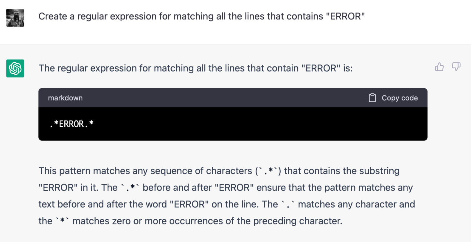 Regex for lines with specific words